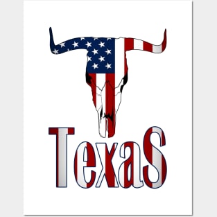 Texas&flag USA Posters and Art